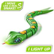 Zuru Robo Alive Slithering Snake Robotic Toy Light Up (Series 3) Green