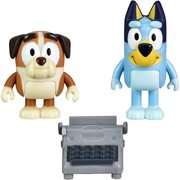 Bluey School Friends Bluey & Winton with Typewriter Figurines 2 Pack figurines