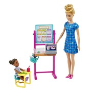 Barbie Teacher and Toddler Doll & Playset Blonde HCN19