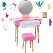 Barbie Indoor Furniture Make-up Table Accessories Playset HJV35