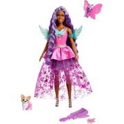 Barbie A Touch Of Magic Brooklyn Doll With Fairytale Outfit And Two Pets HLC33