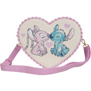 Loungefly Lilo & Stitch, Stitch & Angel Heart 9" Faux Leather Crossbody Bag