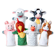 Melissa & Doug Barn Buddies 6 Piece Hand Puppets