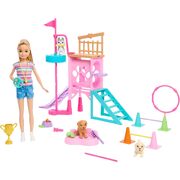 Barbie And Stacie To the Rescue Puppy Playground Playset With Doll HRM10