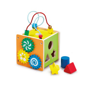 ELC Early Learning Centre Wooden Activity Cube