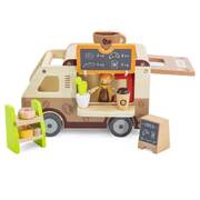 Viga Toys Wooden Coffee Truck Doll Playset