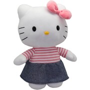 Hello Kitty Medium Plush Denim Skirt/Pink Stripe Top