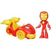 Marvel Spidey and His Amazing Friends Iron Man - Iron Racer Set