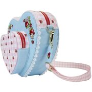 Loungefly Strawberry Shortcake Denim Heart Shaped Figural Crossbody Bag