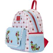 Loungefly Strawberry Shortcake Denim Pocket Mini Backpack