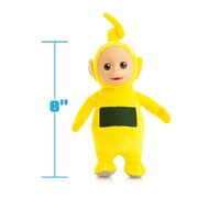 Teletubbies Laa Laa 8'' Plush with Interactive Color Changing Belly Patch