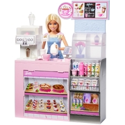 Barbie Coffee Shop Playset with Blonde Barista Doll HXN94