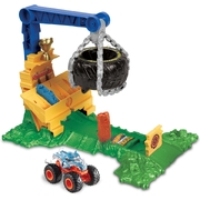 Hot Wheels Monster Trucks Rhinomite Chargin Challenge Playset