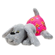 Pound Puppies Newborns Grey Plush