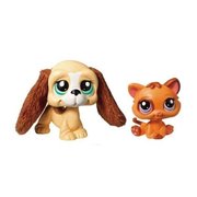 LPS Littlest Pet Shop Cutest Pets Beagle #2413 Cat #2414 (some package damage)