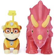 Paw Patrol Dino Rescue Rubble and Triceratops Figure Set