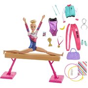 Barbie Gymnastics Balance Beam 15+ Accessories Playset