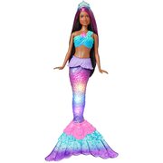 Barbie Dreamtopia Twinkle Lights Mermaid Doll Brunette