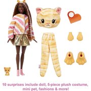 Barbie Cutie Reveal Dark Hair Doll Orange Cat