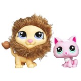 Littlest Pet Shop Cutest Pets Lion #2574 & Kitten #2575