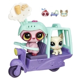 Littlest Pet Shop City Rides- Dreamy Slumberton #71 and Tipsy Apso #72