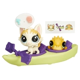 Littlest Pet Shop City Rides- Felena PawPaw #67 and Puffery Duffster #68