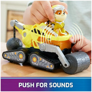 PAW Patrol The Mighty Movie Rubble Bulldozer Vehicle