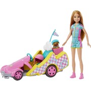 Barbie and Stacie to the Rescue - Racer Doll with Go-Kart Toy Car HRM08