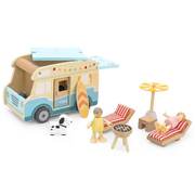 Viga Toys Wooden Camper Van Doll Playset