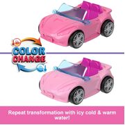 Barbie Land Mini Doll & Vehicle Set Convertible Car HYF42