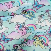 Loungefly My Little Pony Sky Scene All-Over Print Nylon Square Mini Backpack