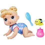 Baby Alive Crawl 'n Play Harper Hugs Doll Blonde Hair