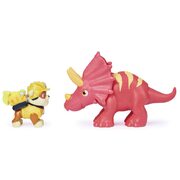 Paw Patrol Dino Rescue Rubble and Triceratops Figure Set