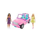 Barbie Dolls And Pink Vehicle GVK02