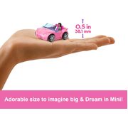 Barbie Land Mini Doll & Vehicle Set Convertible Car HYF42