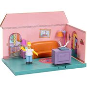 The Simpsons House Living Room Diorama 2.5" Scale Playset