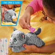 FurReal Newborns Kitty Interactive Animatronic Plush Toy Grey