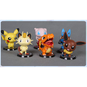 Pokemon Figures 6pcs set - Pikachu, Meowth, Charizard, Eevee, Mew, Lucario