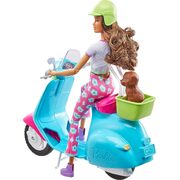 Barbie Fashionistas Doll And Scooter Travel Playset