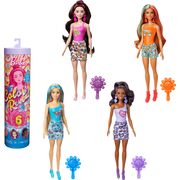 Barbie Color Reveal Doll with 6 Surprises Totally Groovy Series Doll