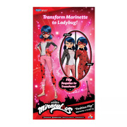 Miraculous Transforming Sequins Fashion Doll Marinette to Ladybug- Fashion Flip