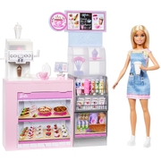 Barbie Coffee Shop Playset with Blonde Barista Doll HXN94