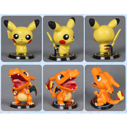 Pokemon Figures 6pcs set - Pikachu, Meowth, Charizard, Eevee, Mew, Lucario