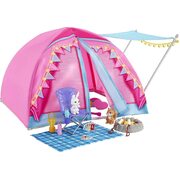 Barbie Let's Go Camping Tent and Dolls