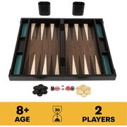 Cardinal Legacy Deluxe Wooden Backgammon Set