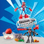 Play-Doh Marvel Spider-Man Launch & Slice Battle Playset with 2 Action Figures