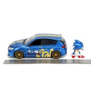 Sonic  - Subaru STI with Sonic Figure 1:24 Scale Diecast Vehicle