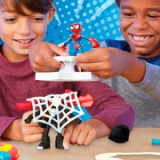 Play-Doh Marvel Spider-Man Launch & Slice Battle Playset with 2 Action Figures