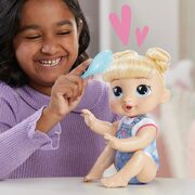 Baby Alive Crawl 'n Play Harper Hugs Doll Blonde Hair