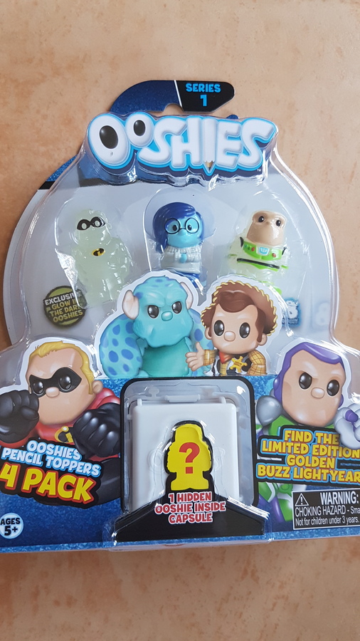 Disney Pixar Series 1 Ooshies 4 Pack - 4 to Choose from